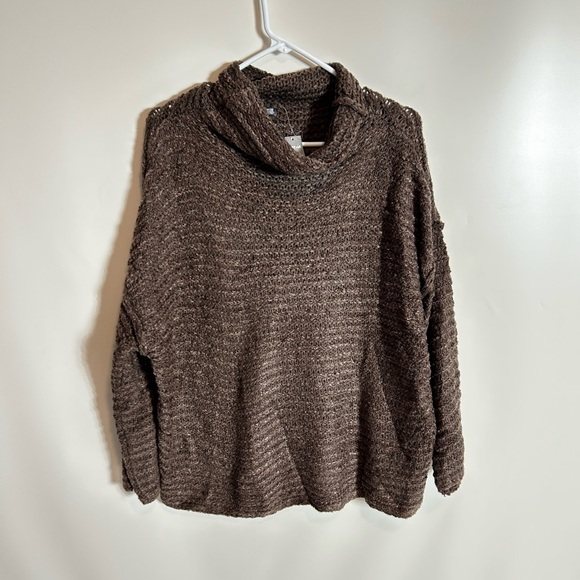 Aerie Brown Mock Neck Sweater NWT - Picture 2 of 3